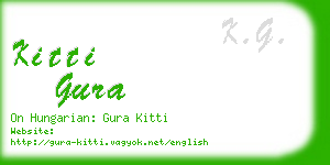 kitti gura business card